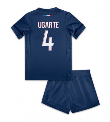 Paris Saint-Germain Manuel Ugarte #4 Hemmakläder Barn 2024-25 Kortärmad (+ Korta byxor)